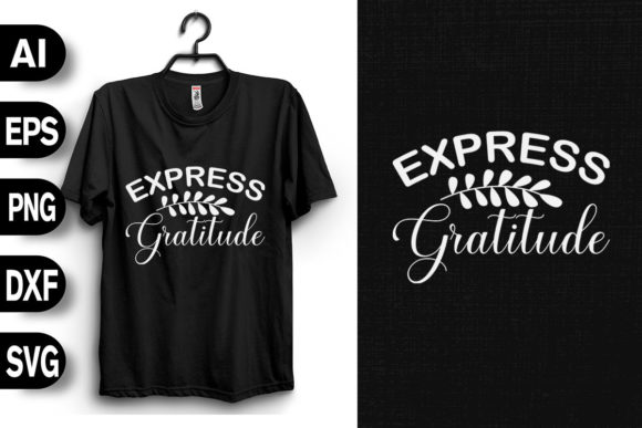 Express Gratitude Graphics for T-Shirt Designs