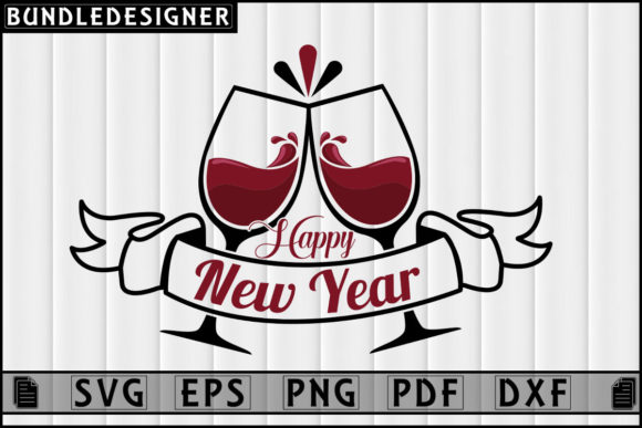 Happy New Year-Svg T-shirt Sublimation Graphics