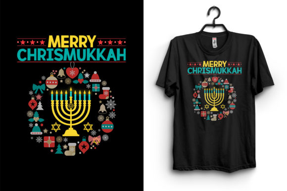 Merry Chrismukkah T-Shirt Design Graphics