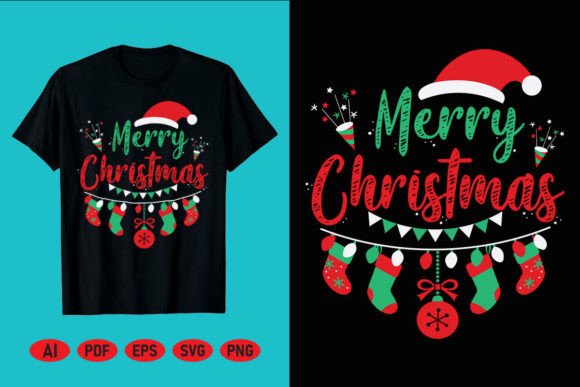 Merry Christmas T-Shirt Graphics and Crafts