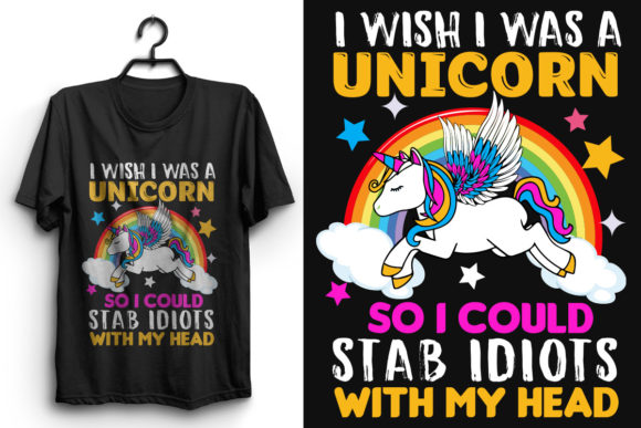 Unicorn T-Shirt Design Graphics