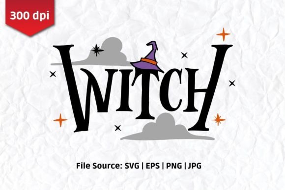 Witch SVG PNG for Crafts and Graphics